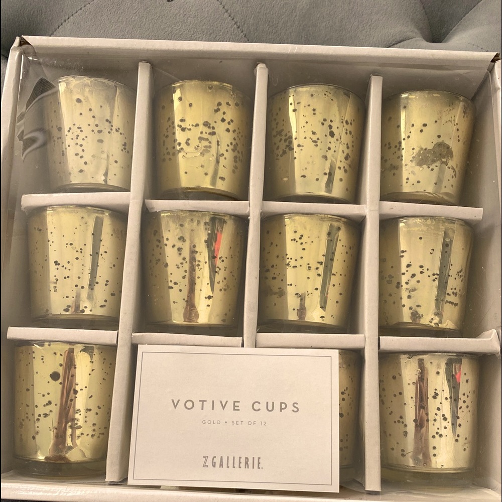 Vintage gold candle holders